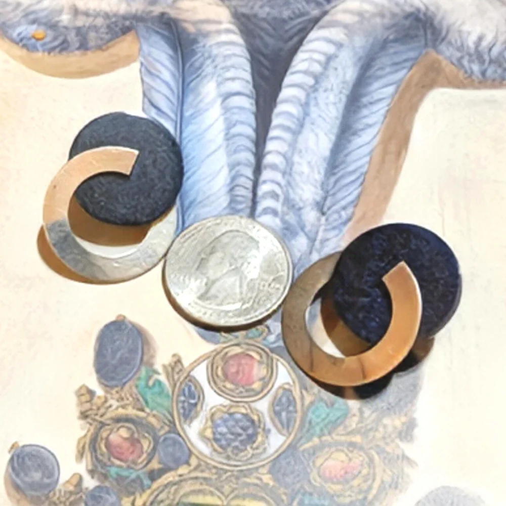 Vintage Modernist Artisan Sterling Lapis Lazuli Well Made Earrings - Picture 5 of 5